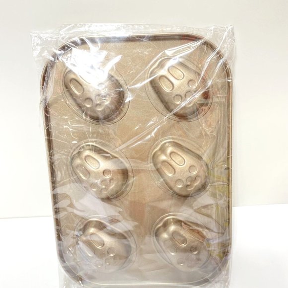 Mini Bunny Cake Pan Cute Little Easter Rabbit Cupcake Cake Mold, 6 Hold, New - Picture 6 of 8